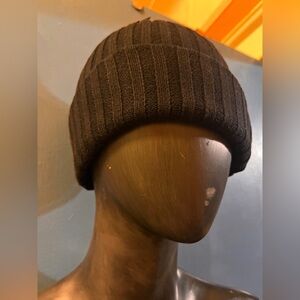 H&M Ribbed Black Beanie new
